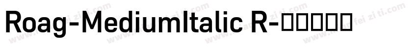 Roag-MediumItalic R字体转换